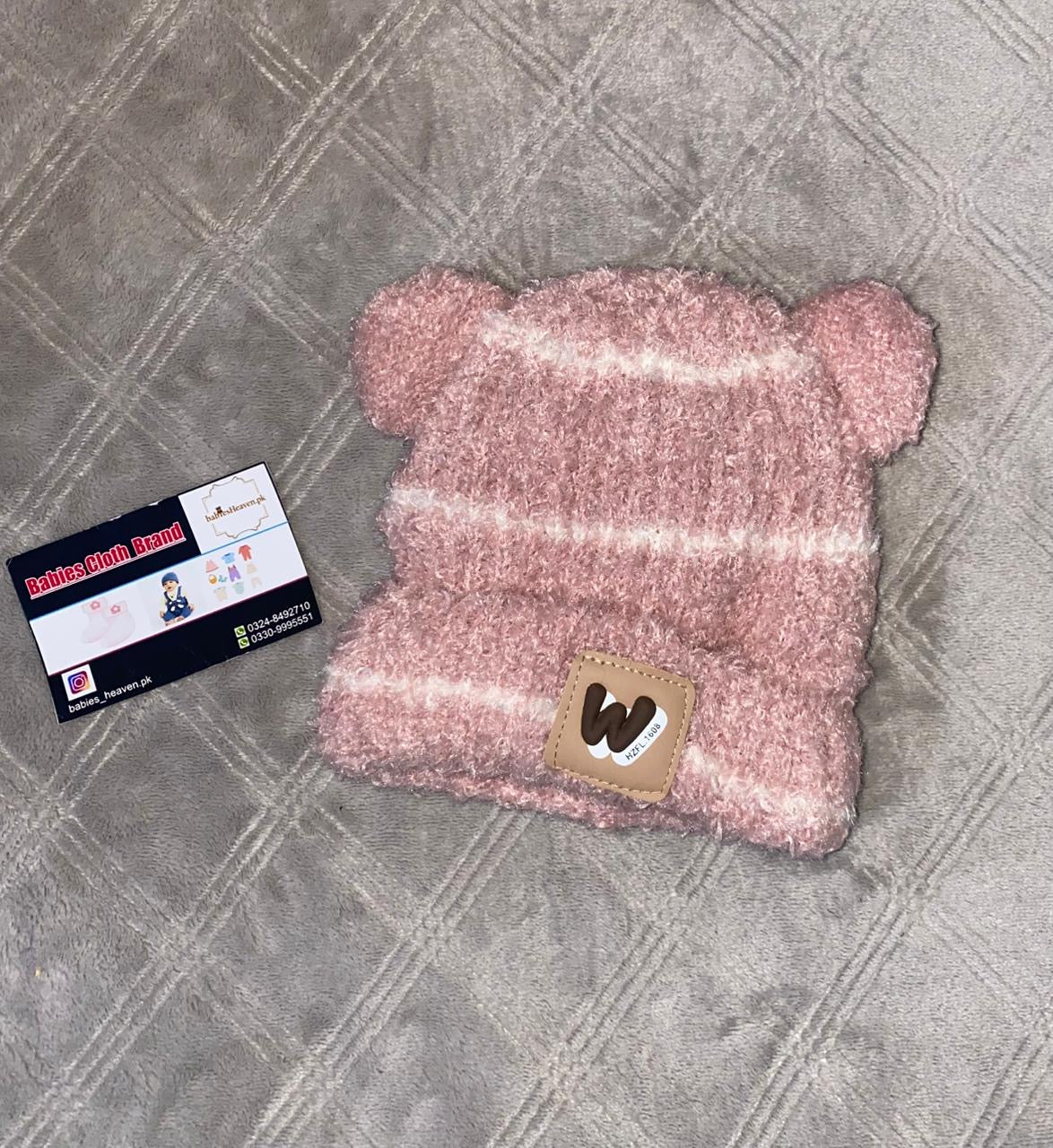 Baby Wool Cap - Lines - Winter