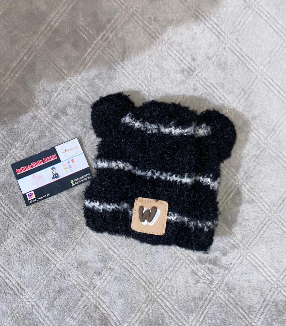 Baby Wool Cap - Lines - Winter