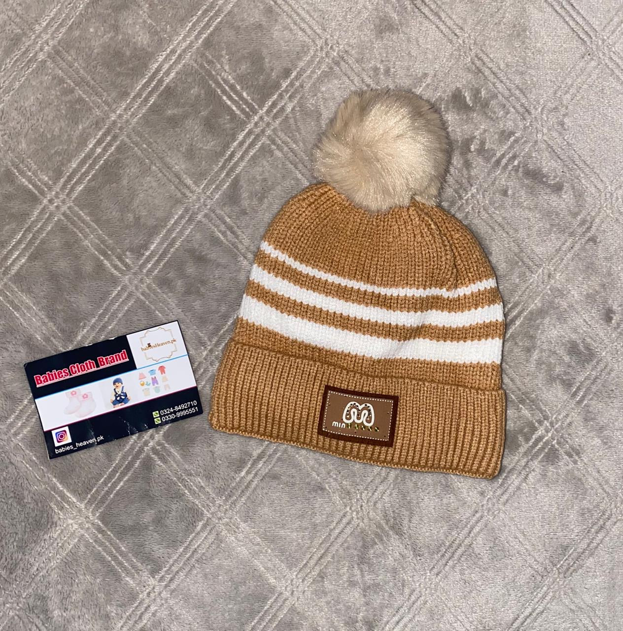 Baby Wool Cap - Lines - Winter