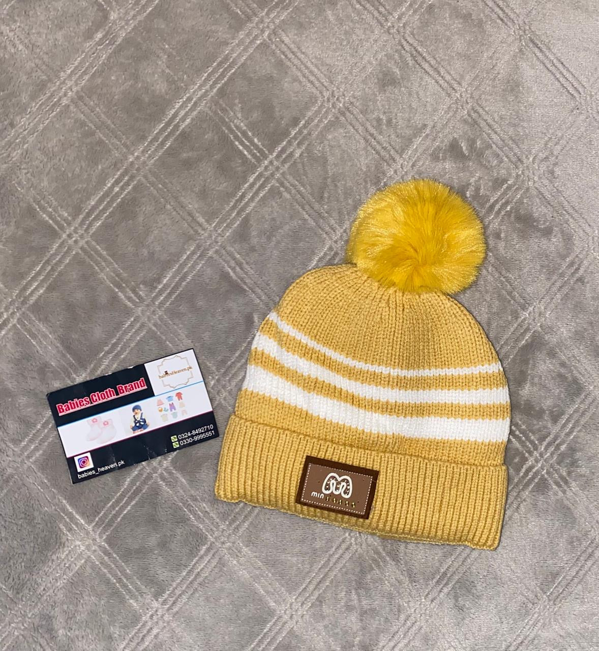 Baby Wool Cap - Lines - Winter
