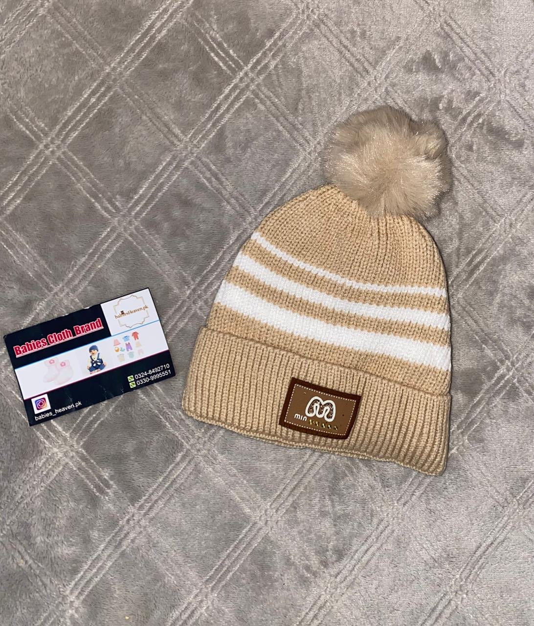 Baby Wool Cap - Lines - Winter