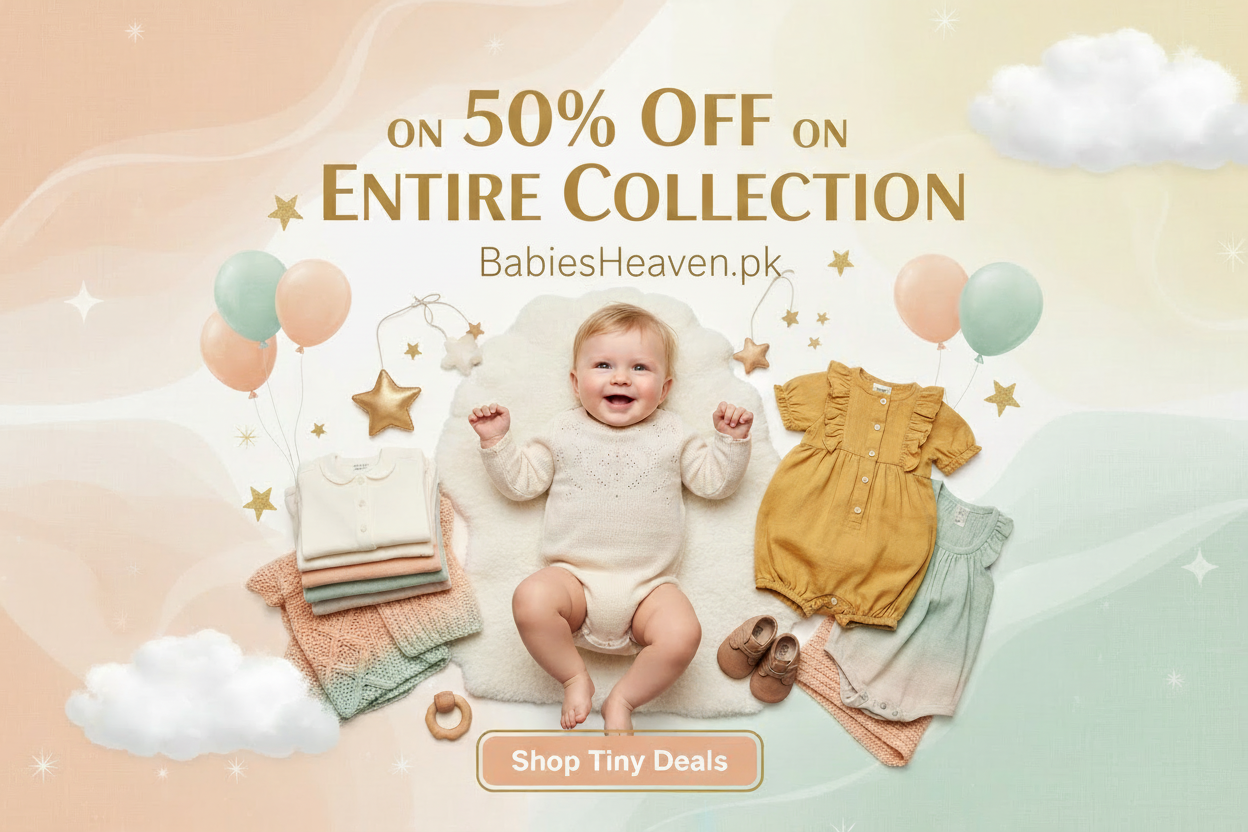 BabiesHeaven.pk with Simple Font
